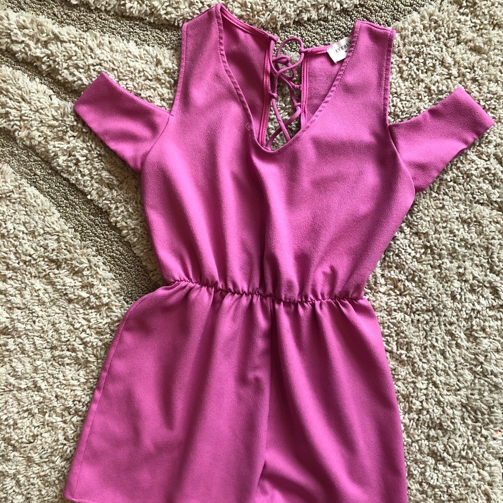 Pink Shorts Romper